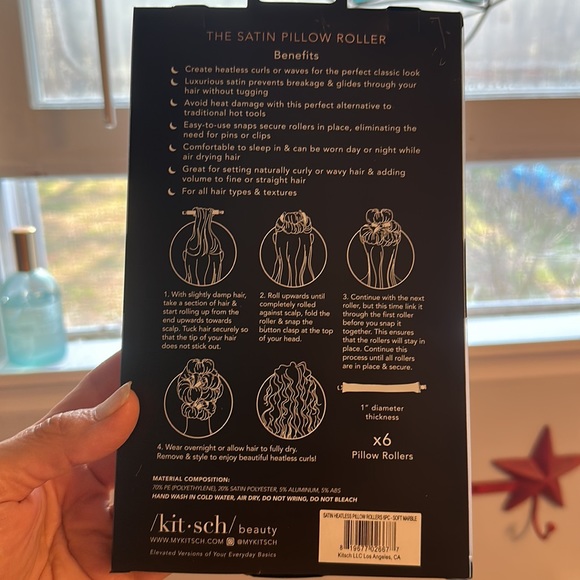 Satin pillow rollers - Picture 2 of 3